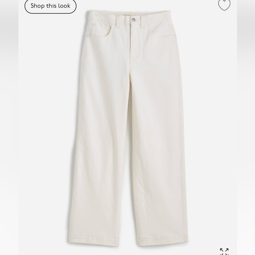 NWT Madewell - The Perfect Vintage Wide-Leg Crop Jean